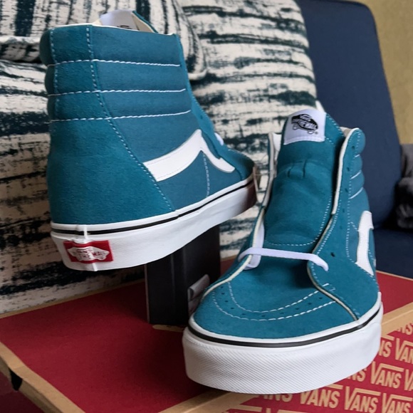 Vans Sk8-Hi Blue Coral/True White MENS - Picture 10 of 16